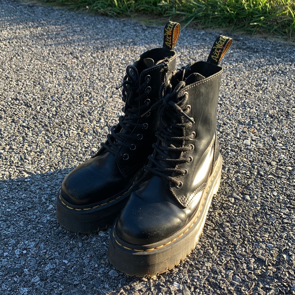 Dr. Martens Jadon Smooth Leather Platform Boots